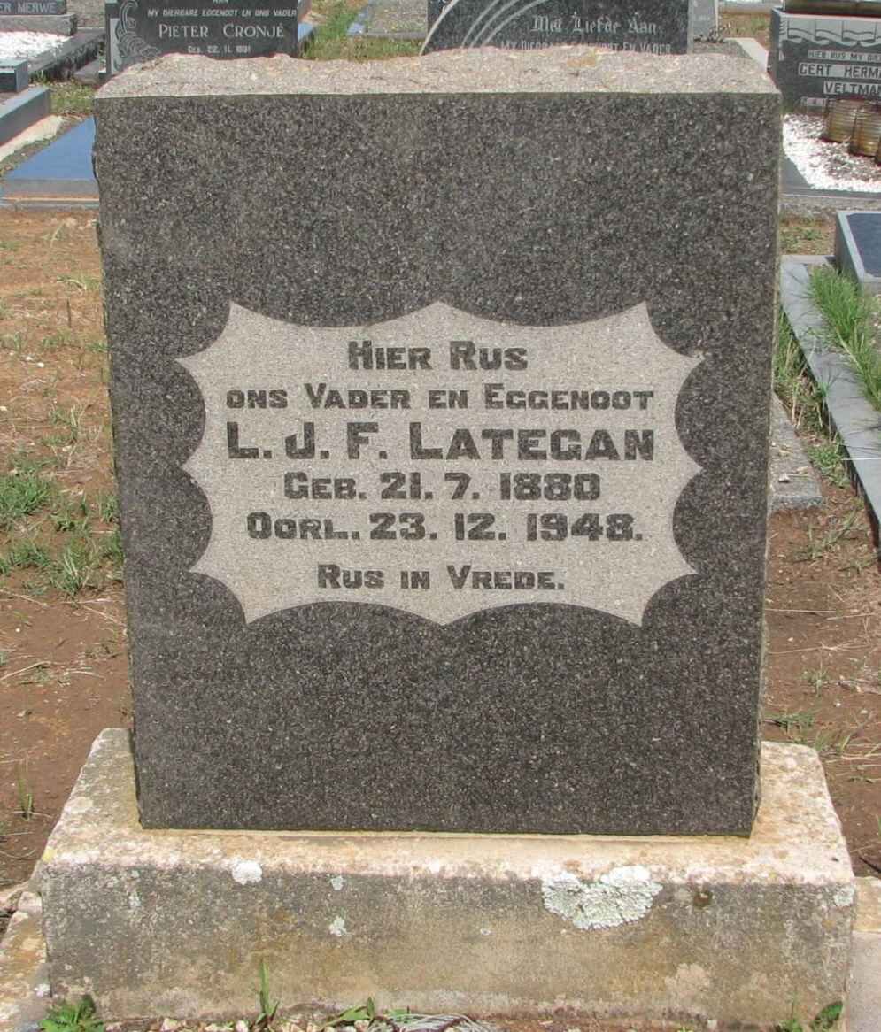 LATEGAN L.J.F. 1880-1948
