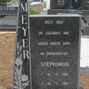MEYER Stephanus 1910-1981