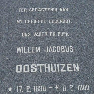 OOSTHUIZEN Willem Jacobus 1898-1980