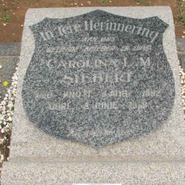 SIEBERT Carolina L.M. nee KNOTT