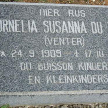 TOIT Cornelia Susanna, du nee VENTER 1909-1999