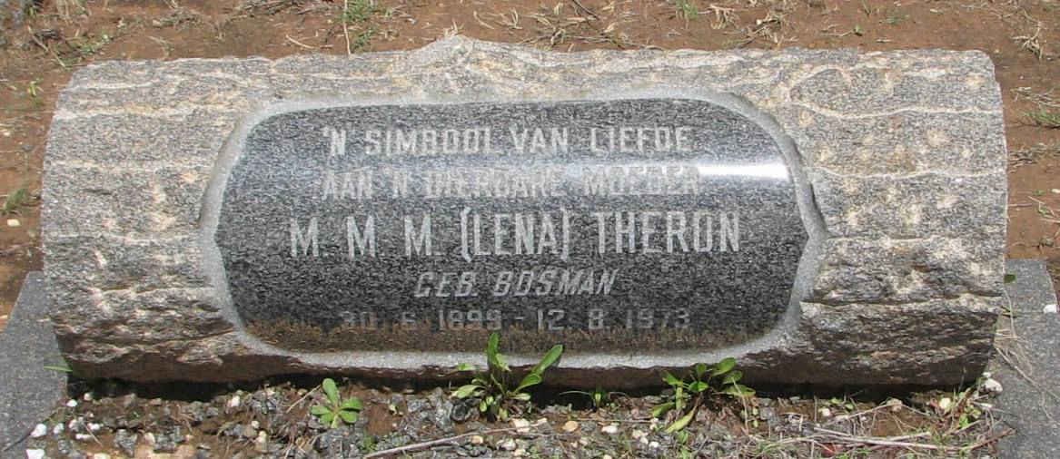 THERON M.M.M. nee BOSMAN 1899-1973