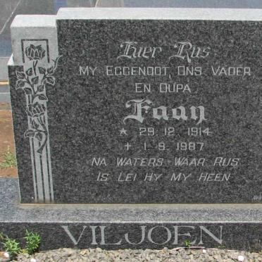 VILJOEN Faan 1914-1987