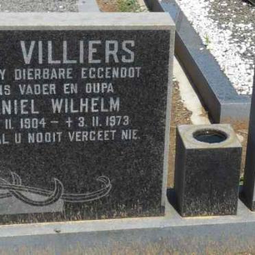 VILLIERS Daniel Wilhelm, de 1904-1973 &amp; Lellie SCHULD 1909-1977