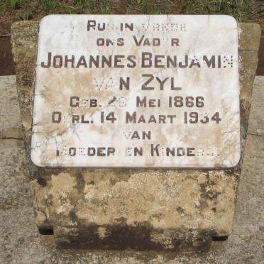 ZYL Johannes Benjamin, van 1866-1934