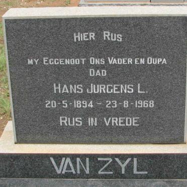 ZYL Hans Jurgens L., van 1894-1968