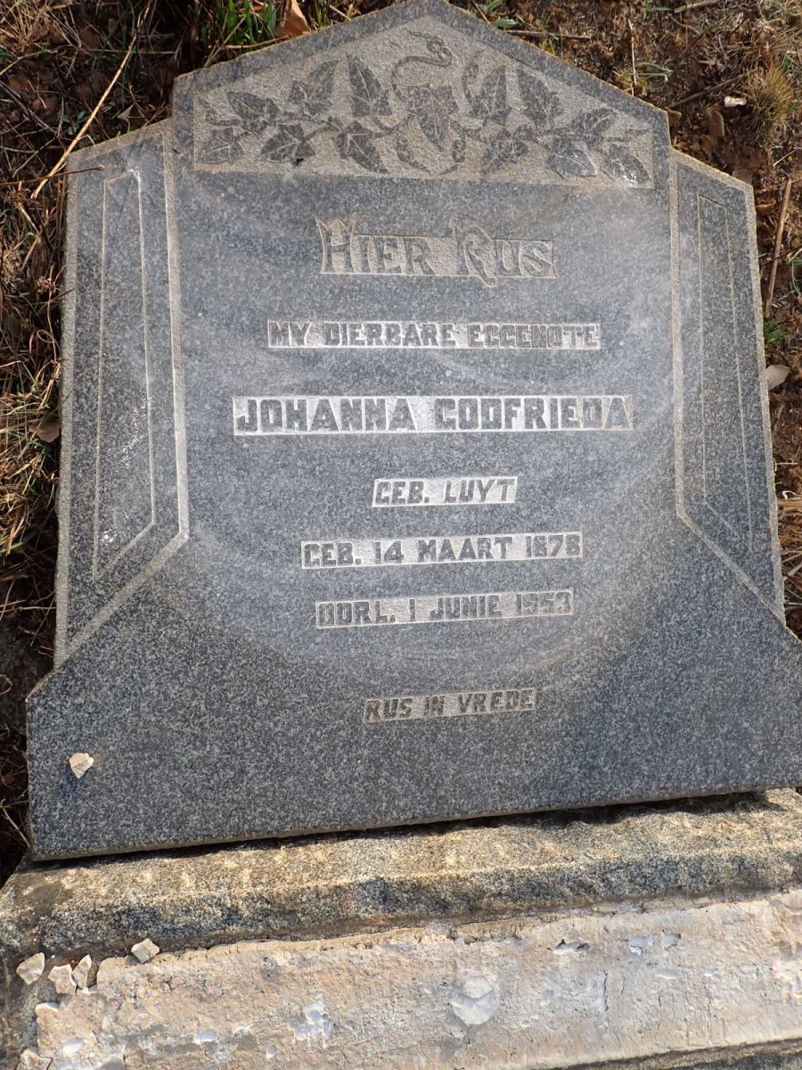 ? Johanna Godfrieda nee LUYT 1878-1953