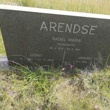 ARENDSE Rachel Maria nee GELDENHUYS 1874-1954 :: ARENDSE Gerrit 1897-1918 :: ARENDSE Johannes Evert 190?-1949