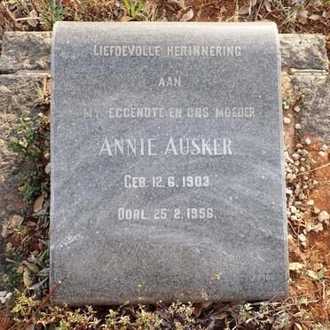 AUSKER Annie 1903-1956
