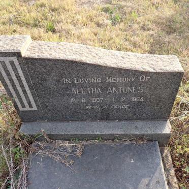 ANTUNES Aletha 1907-1964