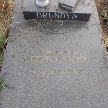 BRUNDYN Albertus Jacobus 1931-1992