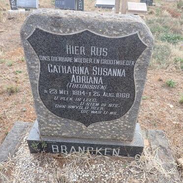 BRANCKEN Catharina Susanna Adriana nee THEUNISSEN 1884-1968