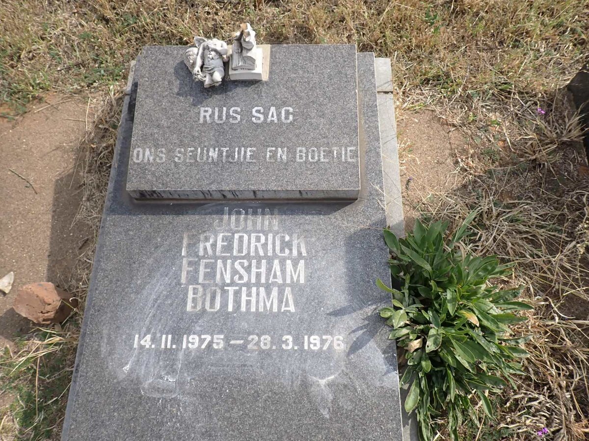 BOTHMA John Frederick Fensham 1975-1976