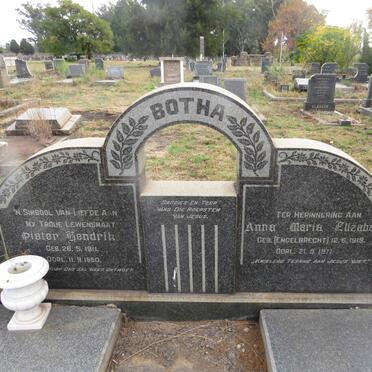 BOTHA Pieter Hendrik 1911-1960 & Anna Maria Elizabeth ENGELBRECHT 1919-1977
