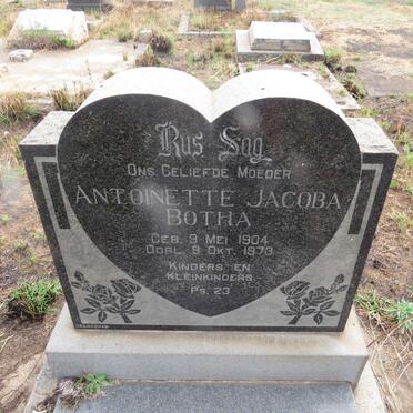 BOTHA Antoinette Jacoba 1904-1973