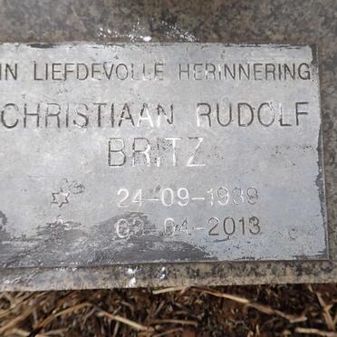 BRITZ Christiaan Rudolf 1939-2013