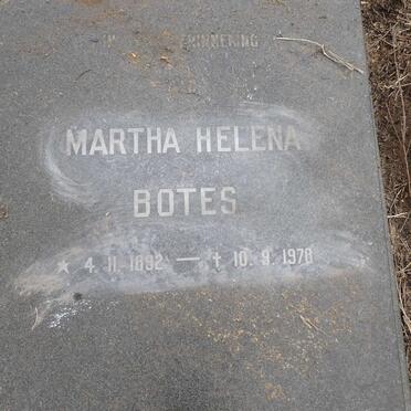 BOTES Martha Helena 1892-1978