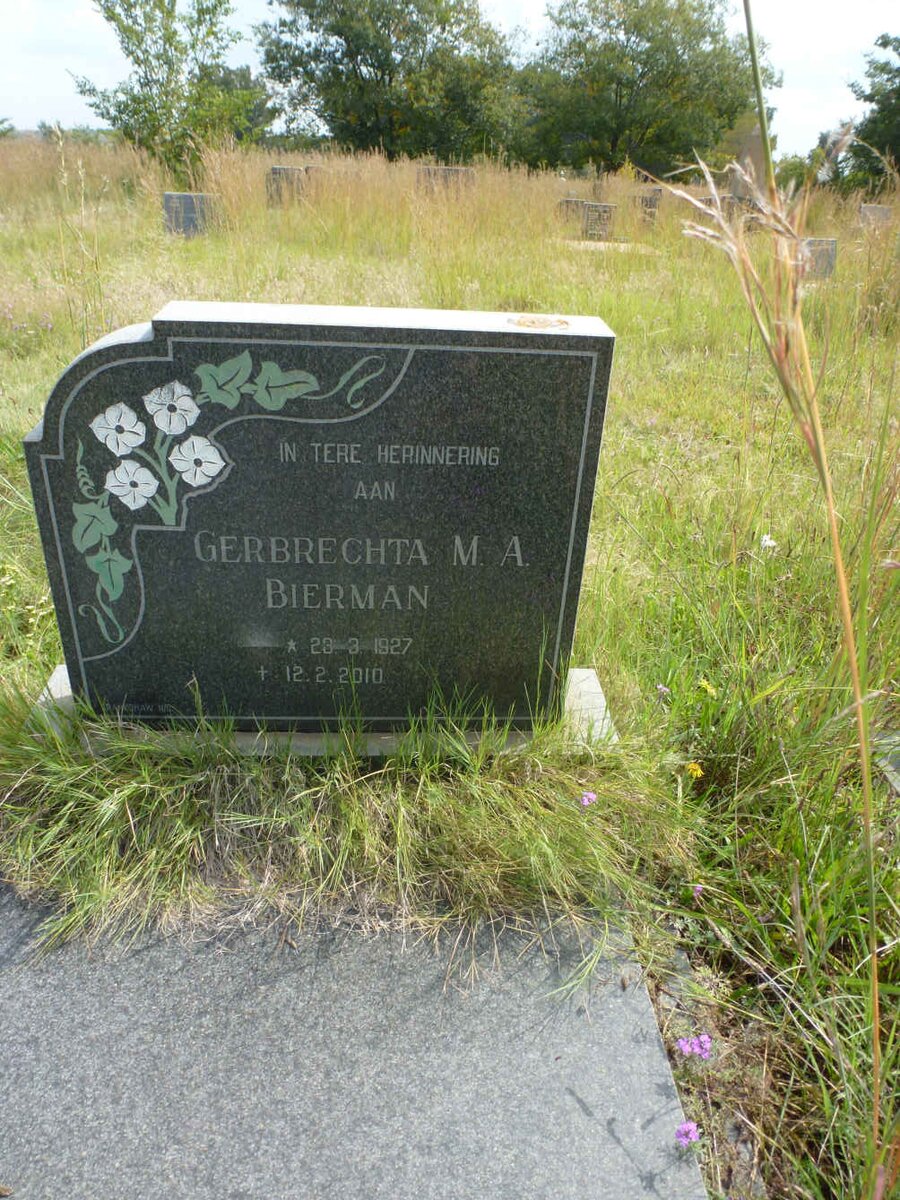 BIERMAN Gerbrechta M.A. 1927-2010