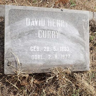 CURRY David Henry 1883-1977