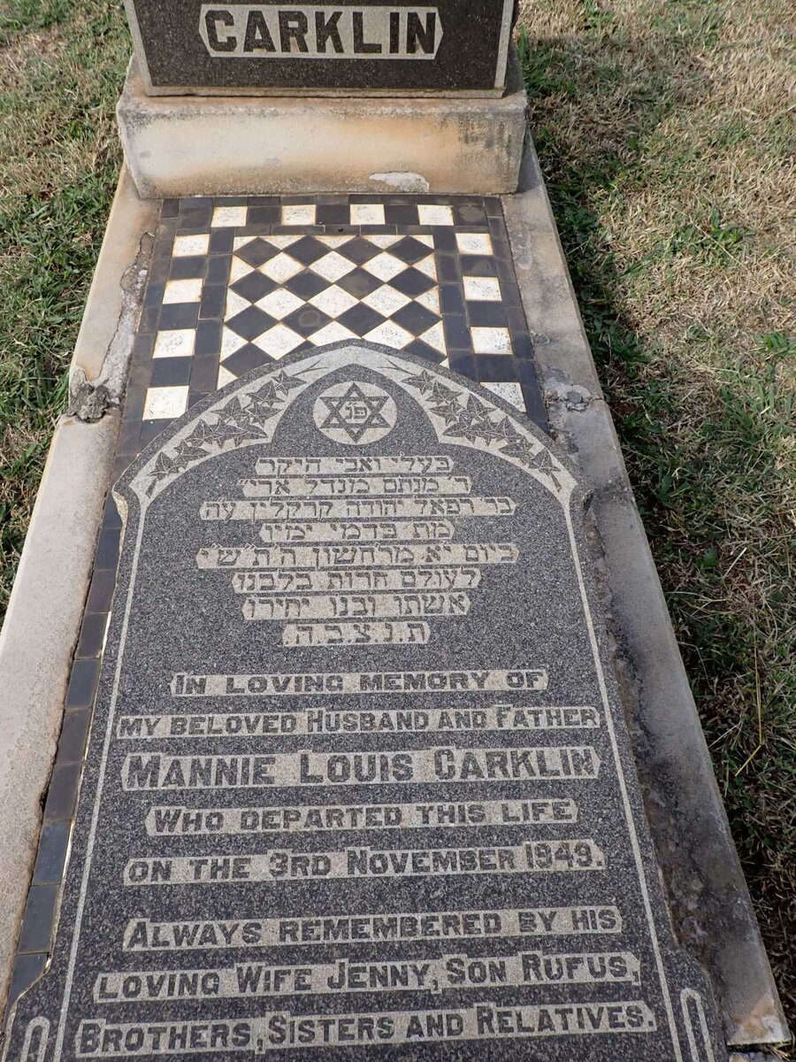 CARKLIN Mannie Louis -1949