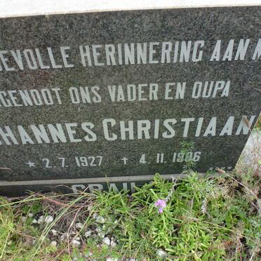 CRAILL Johannes Christiaan 1927-1986