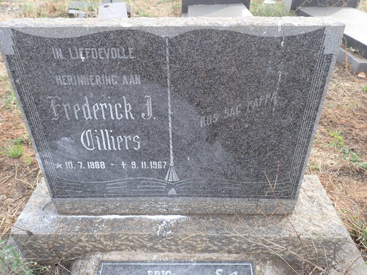 CILLIERS Frederick J. 1888-1967 :: CILLIERS Eric Frederick Jacobus 1937-2004_1