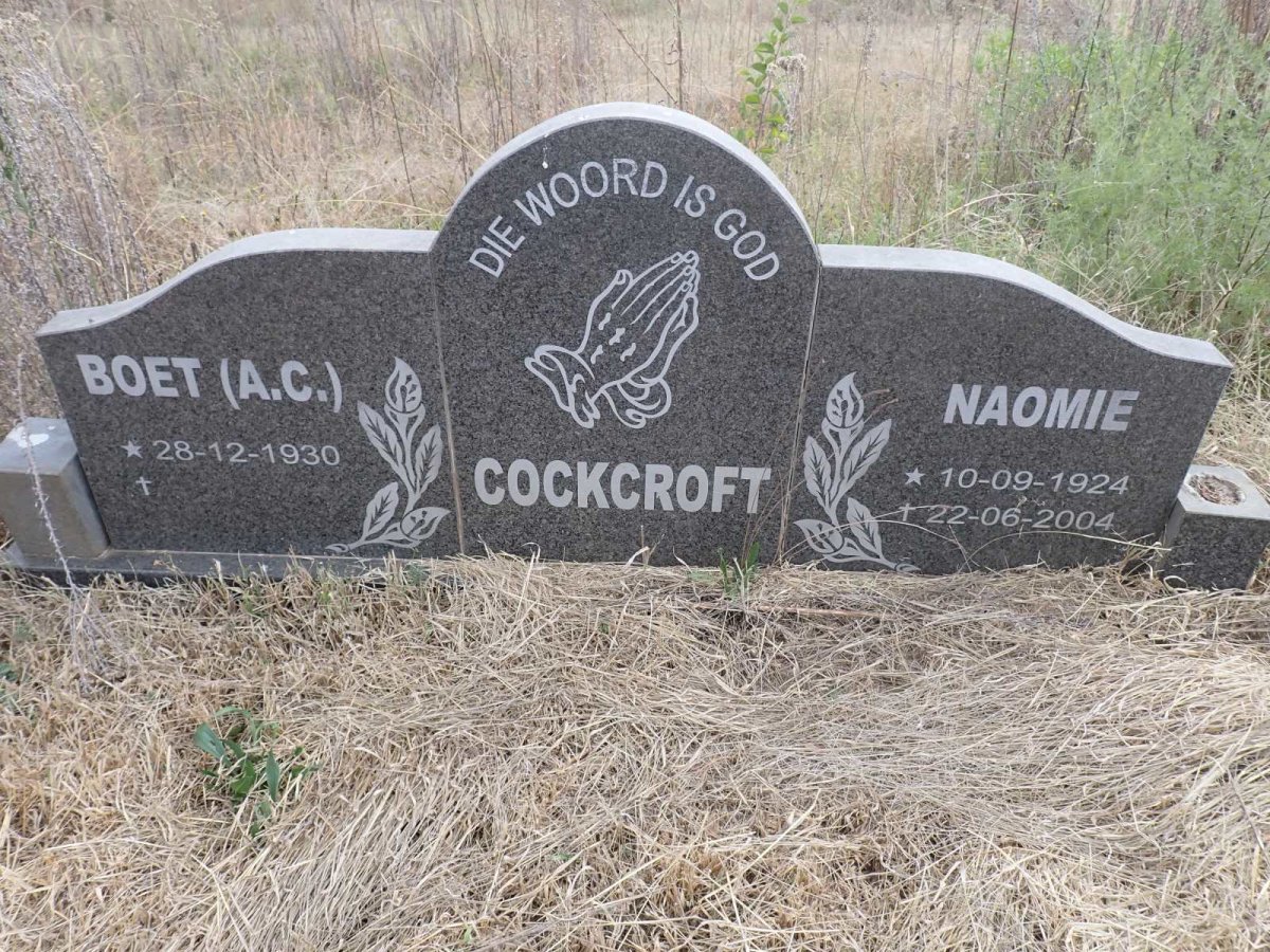 COCKCROFT A.C. 1930- & Naomie 1924-2004