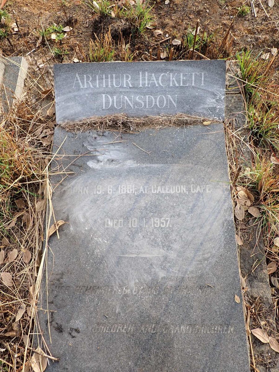 DUNSDON Arthur Hackett 1881-1957