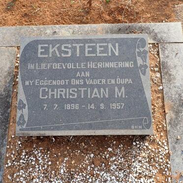 EKSTEEN Christian M. 1896-1957