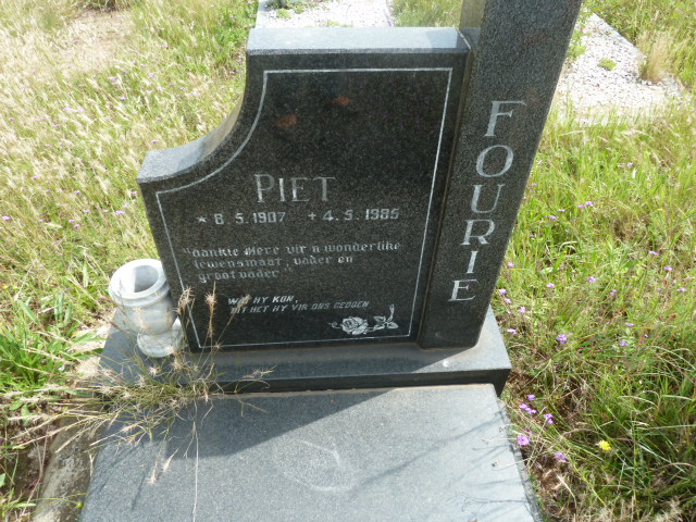 FOURIE Piet 1907-1985