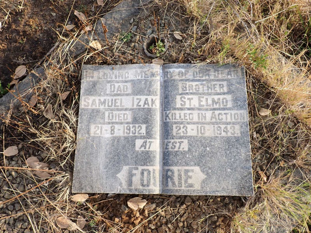 FOURIE Samuel Izak -1932 :: FOURIE St. Elmo -1943