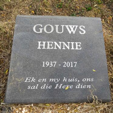 GOUWS Hennie 1937-2017