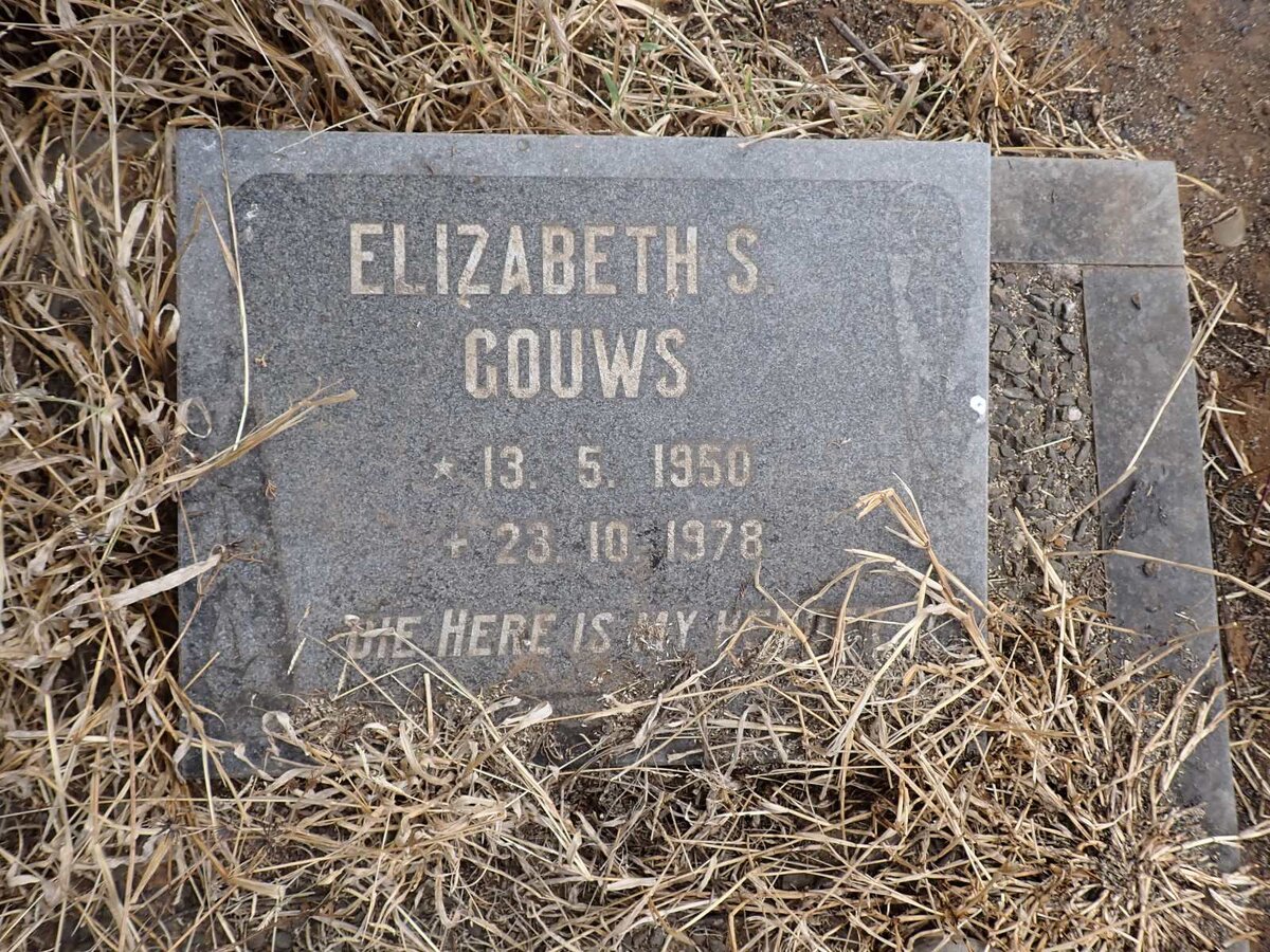 GOUWS Elizabeth S. 1950-1978