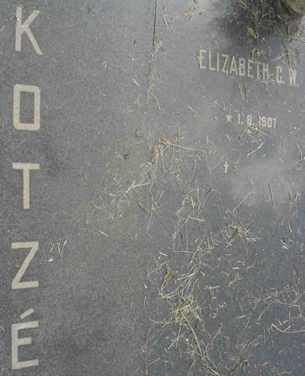 KOTZE Elizabeth C.W. 1907-