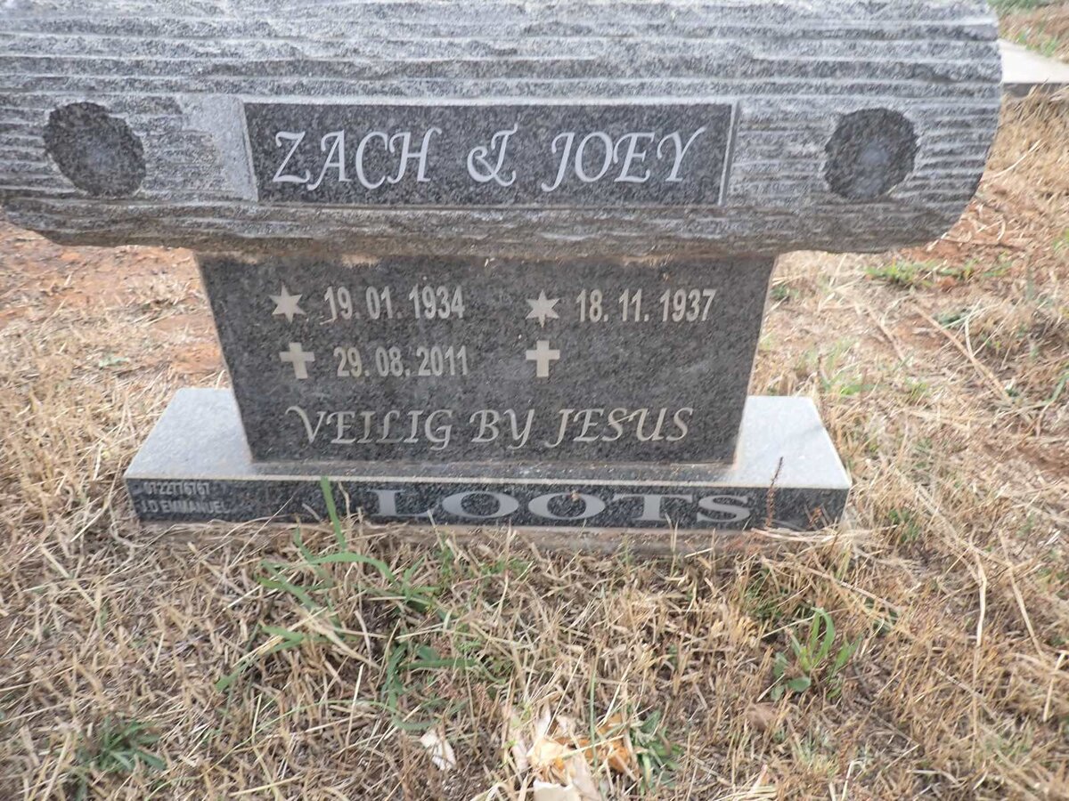 LOOTS Zach 1934-2011 & Joey 1937-
