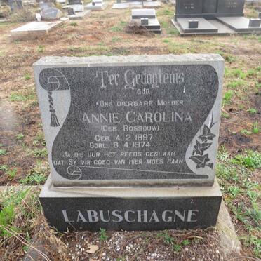 LABUSCHAGNE Annie Carolina nee ROSSOUW 1897-1974