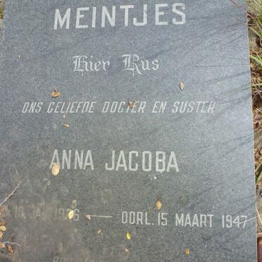 MEINTJES Anna Jacoba 1926-1947