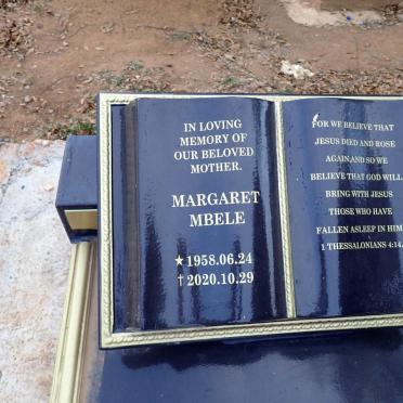 MBELE Margaret 1958-2020