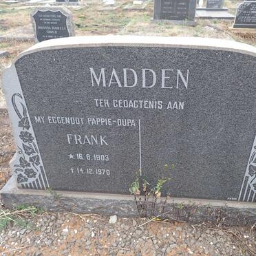 MADDEN Frank 1903-1970