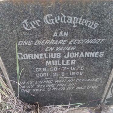 MULLER Cornelius Johannes 1875-1946