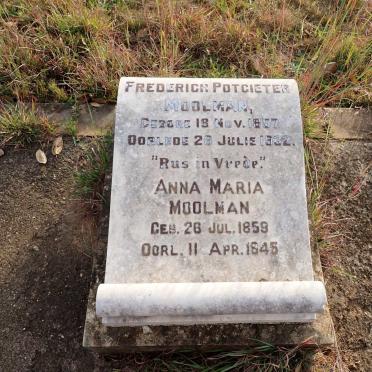 MOOLMAN Frederich Potgieter 1857-1932 & Anna Maria 1859-1945