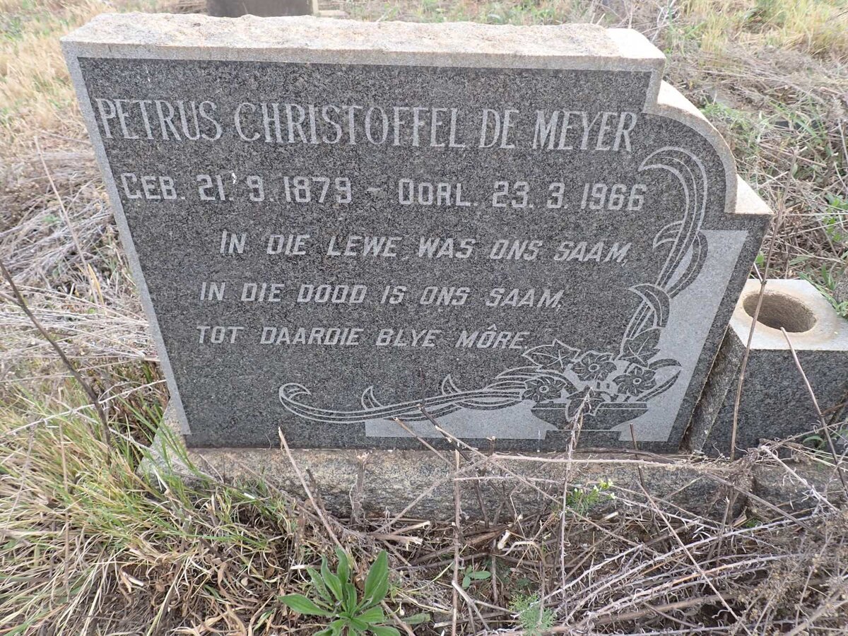 MEYER Petrus Christoffel, de 1879-1966