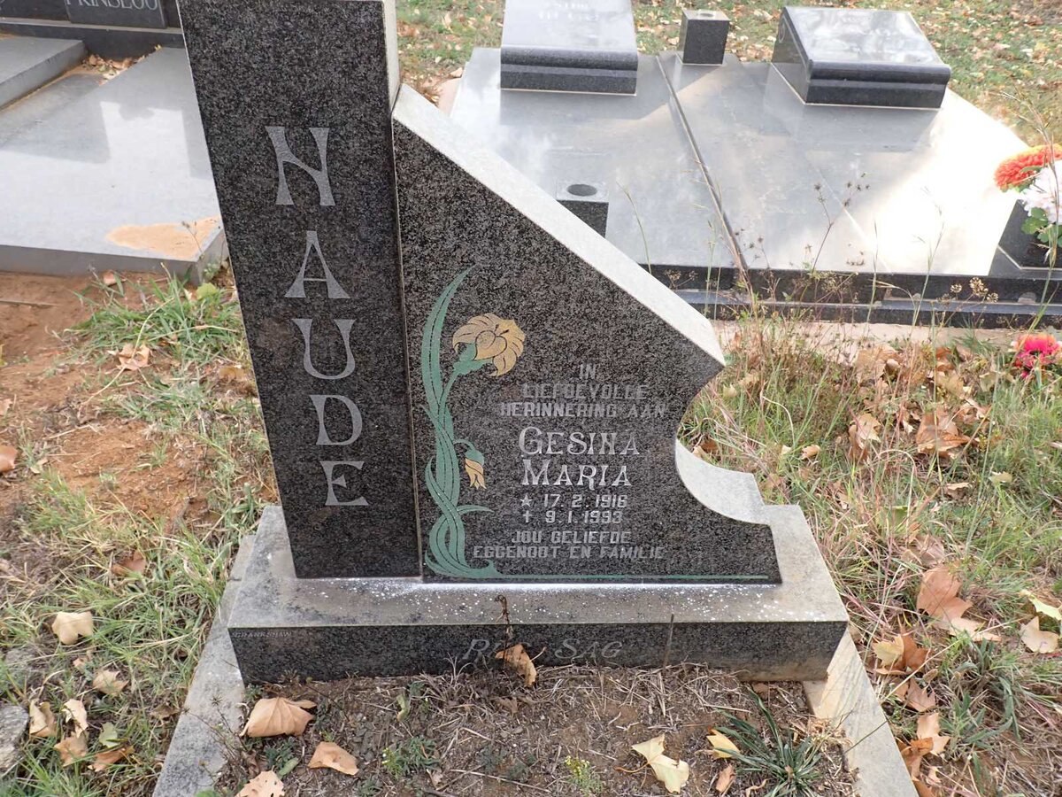 NAUDE Gesina Maria 1916-1993
