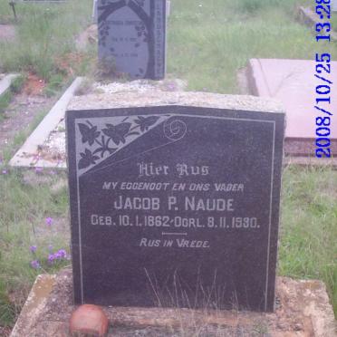 NAUDE Jacob P. 1862-1930