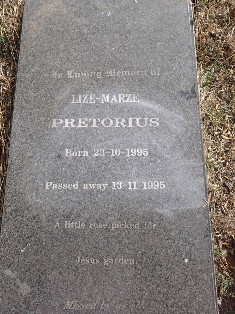 PRETORIUS Lize-Marze 1995-1995