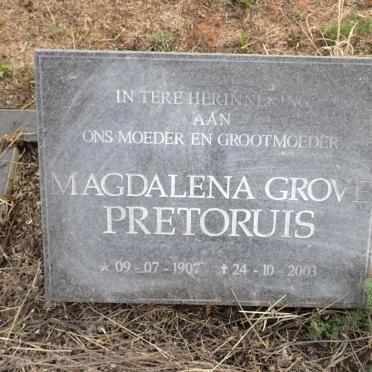 PRETORIUS Magdalena Grove 1907-2003