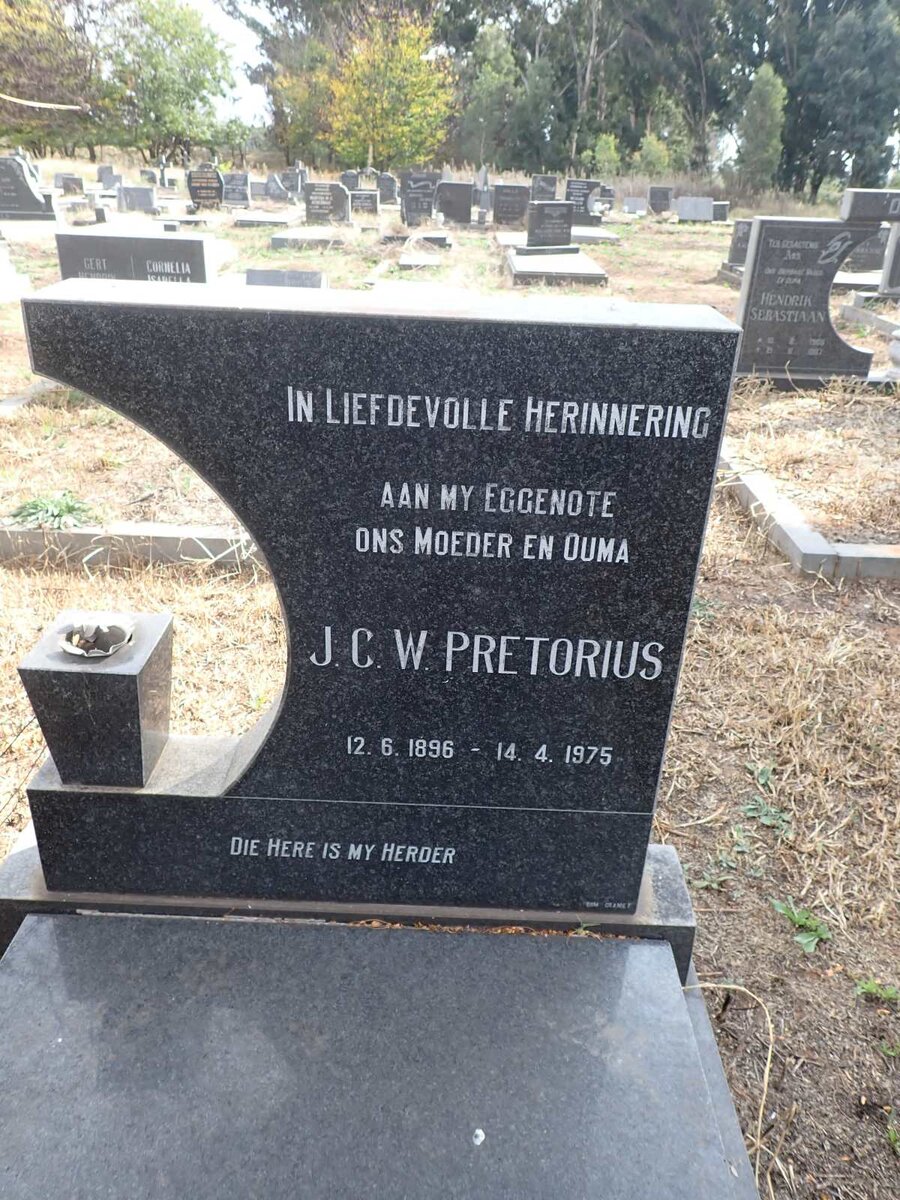 PRETORIUS J.C.W. 1896-1975