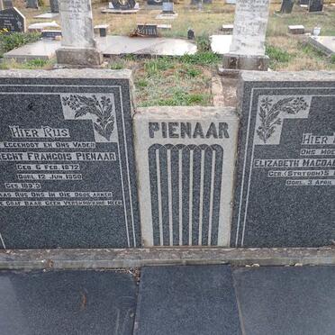 PIENAAR Albrecht Francois 1872-1950 & Elizabeth Magdalena STRYDOM 1879-1968