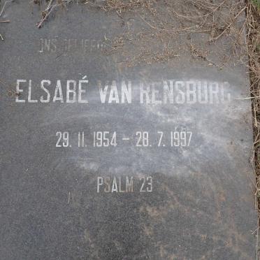 RENSBURG Elsabe, van 1954-1997