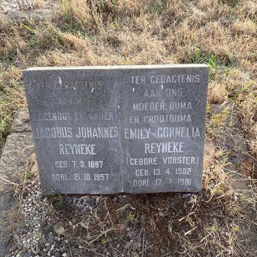 REYNEKE Jacobus Johannes 1897-1957 & Emily Cornelia VORSTER 1902-1981